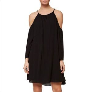 NWT Sanctuary Sofie Cold Shoulder Keyhole Black Dress Whimsigoth Festival Sz M